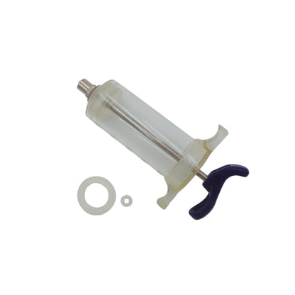 Reusable Veterinary Syringe Without Dose Nut – (50cc) - For Livestock Use | Durable Plastic Barrel | Luer-Lock & Luer-Slip Compatible | Equine, and Veterinary Use | Available in 10cc, 20cc, 30cc, 50cc - size: 50cc