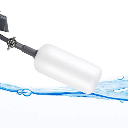 Meekoo 2 Pack Float Ball Valve 1/2 Inch Autofill Float Valve | Male Straight Thread Automatic Float Valve, Livestock Trough Pond Aquarium, Maintains Level Prevents Overflow, Adjustable Arm