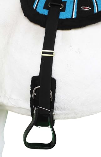 CHALLENGER Horse Western Treeless Fleece Padded Bareback Cotton Navajo Pad Stirrups 39138.