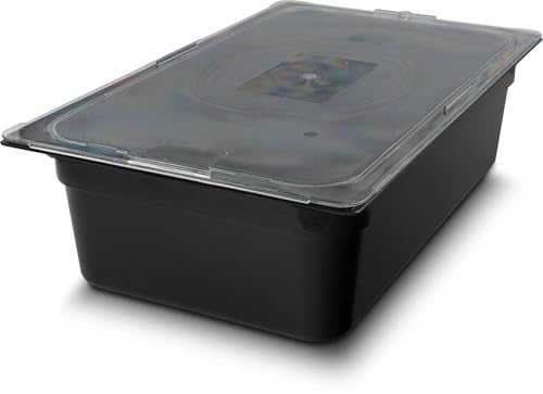 Carlisle FoodService Products 10202B03 StorPlus Full Size Food Pan, Polycarbonate, 6" Deep, Black - color: Black, size: 6", style: Pan