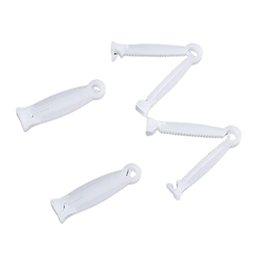 40pcs Disposable Umbilical Cord Clamp Birth Hemostatic Materials,Pig Umbilical Cord Clamp for Animals Puppy Kittens Cow Livestock Sheep,Home Birth Supplies kit, White, 1.77 Inch, 1.0 Count