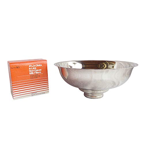 Medium Stainless Steel Strainer for Large Mouth Jars (Filter Combo) - color: Strainer / Filter Combo, size: Medium