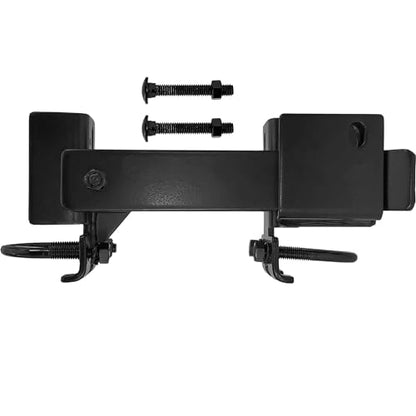 Black Powder Coated Commercial Strong Arm Double Gate Latch for Chain Link Fence – Securely Closes Two Gates Without Drop Rod, Fits 1-5/8" to 2" Frames, Heavy Duty Steel – 1 Latch - color: Black, size: COMMERCIAL