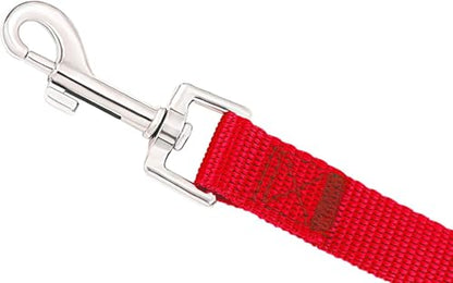 AMAGOOD Dog/Puppy Obedience Recall Training Agility Lead-15 ft 20 ft 30 ft 50 ft Long Leash-for Dog Training,Tie Out,Play,Safety,Camping (20Feet x 1Inch, Red) - color: Red, size: 1 Inch x 20 Feet