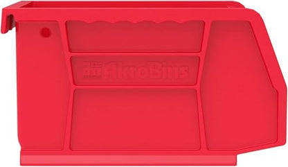 Akro-Mils 30210 AkroBins Plastic Storage Bins, 5"x4"x3", Red, 24-Pack - color: Red