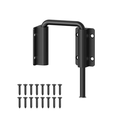 Sliding Door Loop Lock Latch, 2-3/8 Inch Barn Door Lock Black 1PC - color: Black-1 Pc