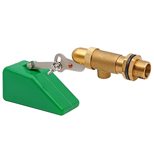 NOMAL Brass Float Valve 1/2 inch Float Ball Valve Automatic Fill Adjustable Float Ball Valve for Livestock Waterer, Water Tank, Aquariums