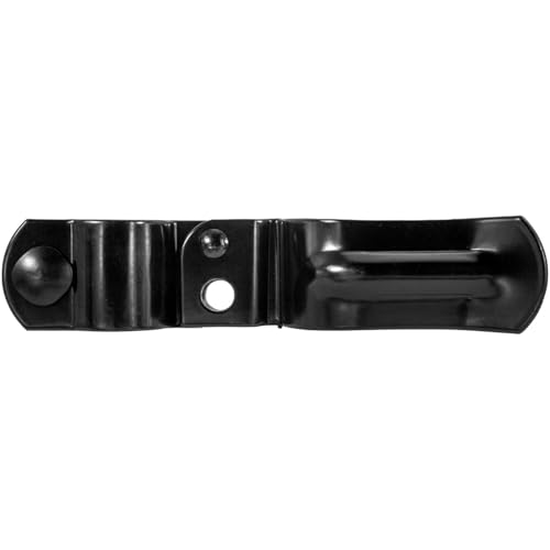Black 1-5/8" x 1-7/8" Heavy Duty Fork Latch - Powder Coated - Pressed Steel - color: Black, size: 1-5/8" x 1-7/8"