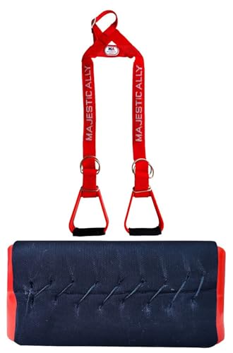 Majestic Ally Nylon Overlay Adjustable Heavy Duty Padded Youth Stirrup - color: Red