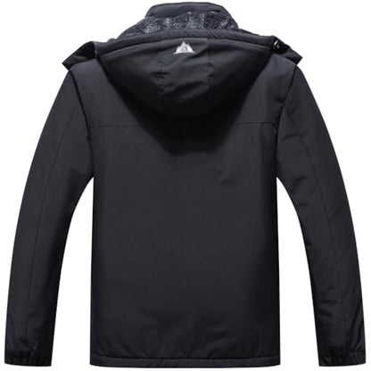 Men's Mountain Winter Coat - color: Black, size: Small