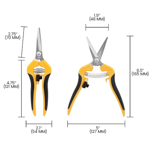 Zenport H357 Comfi-Grip Harvest Shear, Curved Stainless Steel Blade, 6.5-Inch