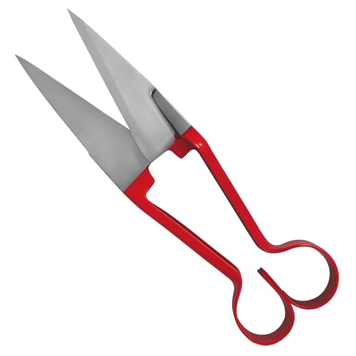 Single Bow Economy Sheep Shears – Ergonomic Design with Back Enameled Handles, 6" Sharp Blades, Ideal for Sheep, Goats, and Livestock – Comfortable and Durable Tool (Shears 14 Inch) - size: Shears 14 Inch