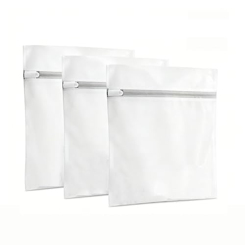 3Pcs Mesh Laundry Bags with Sturdy Zipper,washing Bags for Washing Delicates,Protect Clothes in Washing Machine for Home, College & Dorm(3 Small) - size: Small