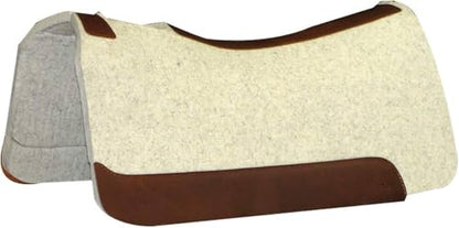 5 Star Equine - 7/8" Thick Western Contoured Natural Pad - The All Around 30"x30". Great for Barrel Racing, Trail Riding, Roping, Etc.