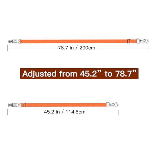 Cross Ties for Horse, Heavy Duty Nylon Trailer Tie - color: Orange