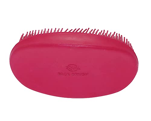 Grewal® Equestrian Grooming Bundle Kit - Comfy Pet Grooming & Bathing Glove - Oval Face Soft Bristles - Great for Thin & Sensitive Skin (Pink) - color: Pink
