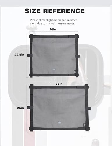 Tackmore Horse Trailer Window Screen Mesh Trailer Safety Bar Window Screen with Mesh Hole Trailer Bar Window Accessories 26 * 22.5 inch - size: 26*22.5 inch