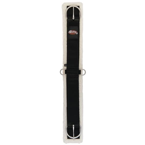 Weaver Leather 35-2385-BK-26 Merino Wool Lined Straight Cinch - size: 26"