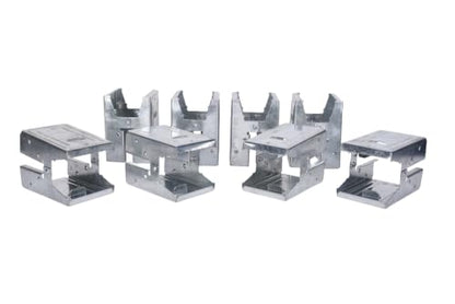 Century Drill & Tool 72998 Saw Horse Brackets, 8 Piece | 400lbs weight capacity, Rust-resistant coating, Galvanized metal brackets, For use with standard 2x4 lumber - size: Set of 8