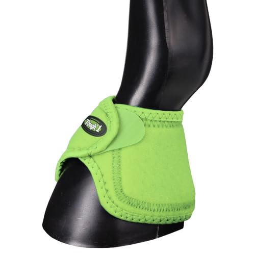 Tough1 No Turn Bell Boots - color: Neon Green, size: Medium