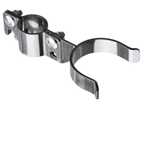 Heavy Duty Stainless Steel 1-3/8" x 2-3/8" Chain Link Fence Gate Fork Latch with Hole for Padlock（Fit 1 3/8" Gate Frame） 1Pack - size: 1-3/8''x2-3/8''-1P