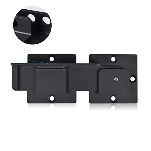 7.5" Flip Gate Latch Lock for Wooden Fence with Padlock Holes | 4mm Heavy Duty Aluminum Alloy Door Latch for Outdoor Swing Sliding Gate, Double Gate, Barn Shed Garage Yard