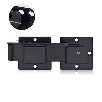 7.5" Flip Gate Latch Lock for Wooden Fence with Padlock Holes | 4mm Heavy Duty Aluminum Alloy Door Latch for Outdoor Swing Sliding Gate, Double Gate, Barn Shed Garage Yard