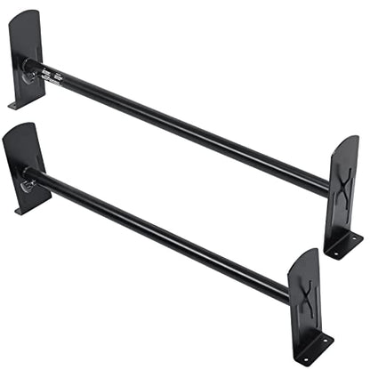 VEVOR Van Roof Ladder Rack, 2 Bars Alloy Steel Roof Racks, 500 LBS Capacity Roof Rack, Adjustable Length 35.8"-52.4", Van Ladder Rack Compatible with Chevrolet Express, GMC Savana, etc, Drilling Mount - size: for Minivans