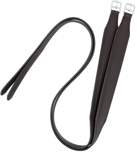 Jeereal Stability Stirrup Leathers for English Saddle Wide Body English Stirrup Leathers for Equestrian Riding - size: 62" / 155cm