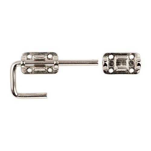 National Hardware Sliding Door Latch, 1-1/2", Heavy Duty Steel, Nickel