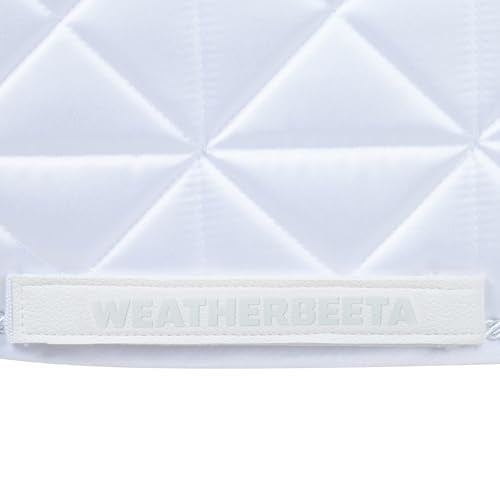WeatherBeeta Satin Luxe Air-Tec Euro Jump Shaped Saddle Pad - color: White
