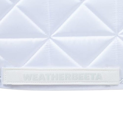 WeatherBeeta Satin Luxe Air-Tec Euro Jump Shaped Saddle Pad - color: White