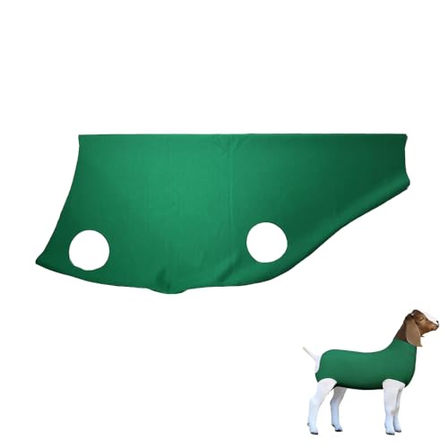 Spandex Goat Tube for Show Goats - Show Livestock Supplies: Goat Covers & Blankets (Dark Green, Medium) - color: dark green, size: Medium