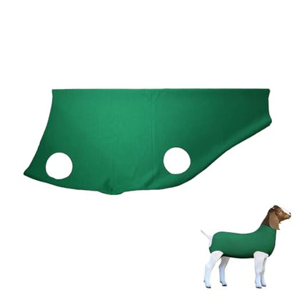 Spandex Goat Tube for Show Goats - Show Livestock Supplies: Goat Covers & Blankets (Dark Green, Medium) - color: dark green, size: Medium