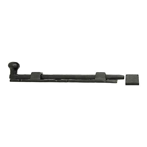 Black Powder Coat Iron Surface Slide Bolt, Finish Ideal for Doors/Gates/cabinets