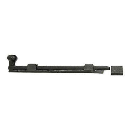 Black Powder Coat Iron Surface Slide Bolt, Finish Ideal for Doors/Gates/cabinets