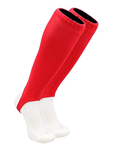 TCK 4 Inch Solid Baseball Softball Stirrups - Adult & Youth - color: Scarlet, size: Medium