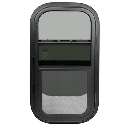 14"W x 22"H RV Windows for Cargo Trailer Camper,Tinted Vertical Sliding - size: 14"W x 22"H