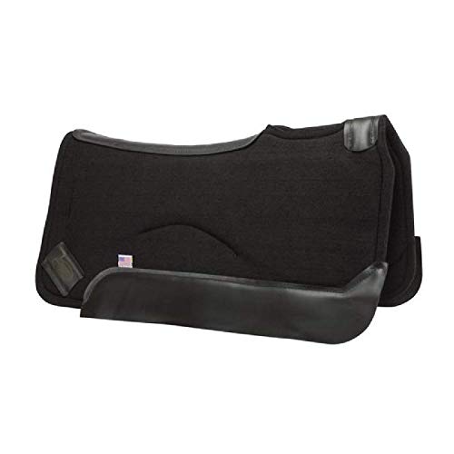 Contour Saddle Pad - color: Black, size: 32 inches (with 1 inch pad)