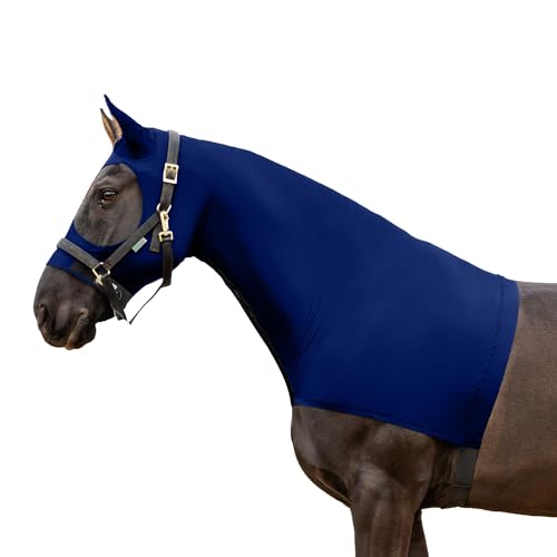 Resistance Horse Hood Slinky Lycra Zippered Mane Braid Shoulder Guard - Horse Sleazy Slickers Care Sheet