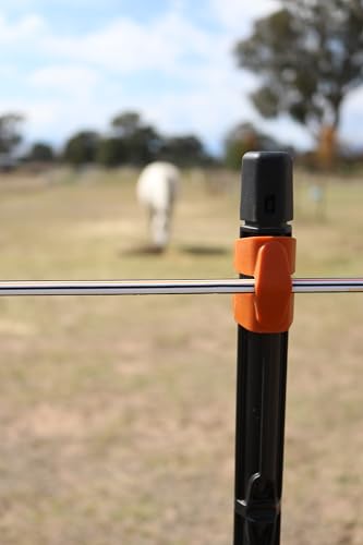 Gallagher Electric Horse Fence Wire 820 ft | 7.8mm High Conductive Smooth Coated Wire for Horses | High Tensile Equine Fence Wire with White High Visibility Finish | Safe Durable UV Resistant