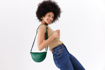 Portland Leather Goods Koala Sling Bag - Adjustable Full-Grain Leather - color: Bacalar, size: Large