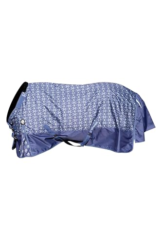 Equinavia Arktis Reg. Neck Lightweight Turnout Blanket 100g - Skipper Blue - 81 in - color: Skipper Blue, size: 81 in