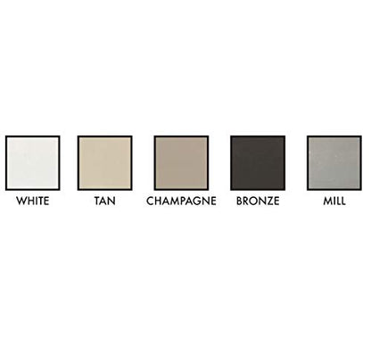 Assembled Custom Size Window Screens (Mill) - color: Mill