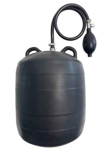DILIGUALA Inflatable Pipe Plug Balloon for Sealing and Testing of Sewer Pipes, Plumbing Pressure Bladder with Air Pump - Plumbing Test Ball for Sewer Test, Water Shut Off (8 Inch P) - size: 8 inch