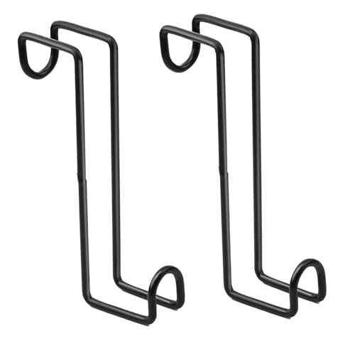 2Pack 8 Inch Tack Hook,Heavy Duty Metal Over Rail Tack Hooks Stall Hooks for Hanging Horse Bridles Halters and Buckets