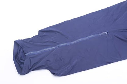 LEAFOREST Horse Slinky Hood with Zipper Stretch Neck Cover Sleazy Hoodies - color: Navy