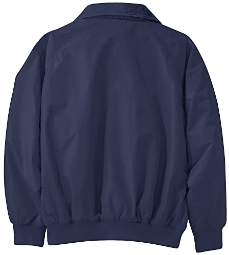 Joe's USA Men's Heavyweight Fleece Lined Water-Resistant Jackets in 12 Colors - color: True Navy/True Navy, size: 3X-Large