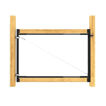DIYHD 조절 가능한 풀 프레임 처짐 방지 게이트 키트, 너비 152.4cm-243.8cm(60인치-96인치)에 적합, 높이 1.5m(5피트~6피트) - color: 1팩, size: 60"~96" Wide, 5'~6' High