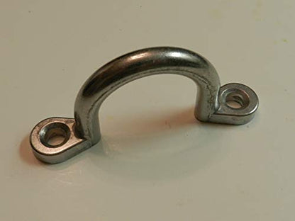 (2) Trailer Tie Loop 2" I.D. Aluminum Bolt-On Lashing Rope Tie Down Ring Horse